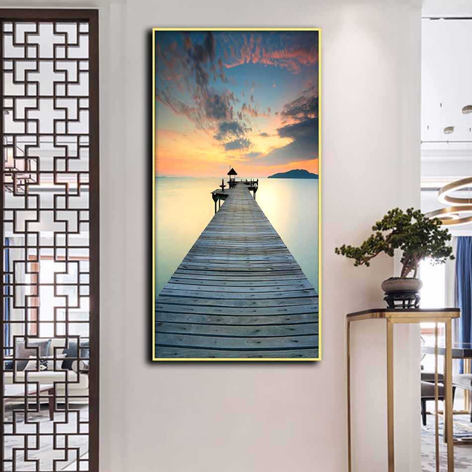 Tranh canvas treo tường Decor Cây cầu tình yêu - DC104