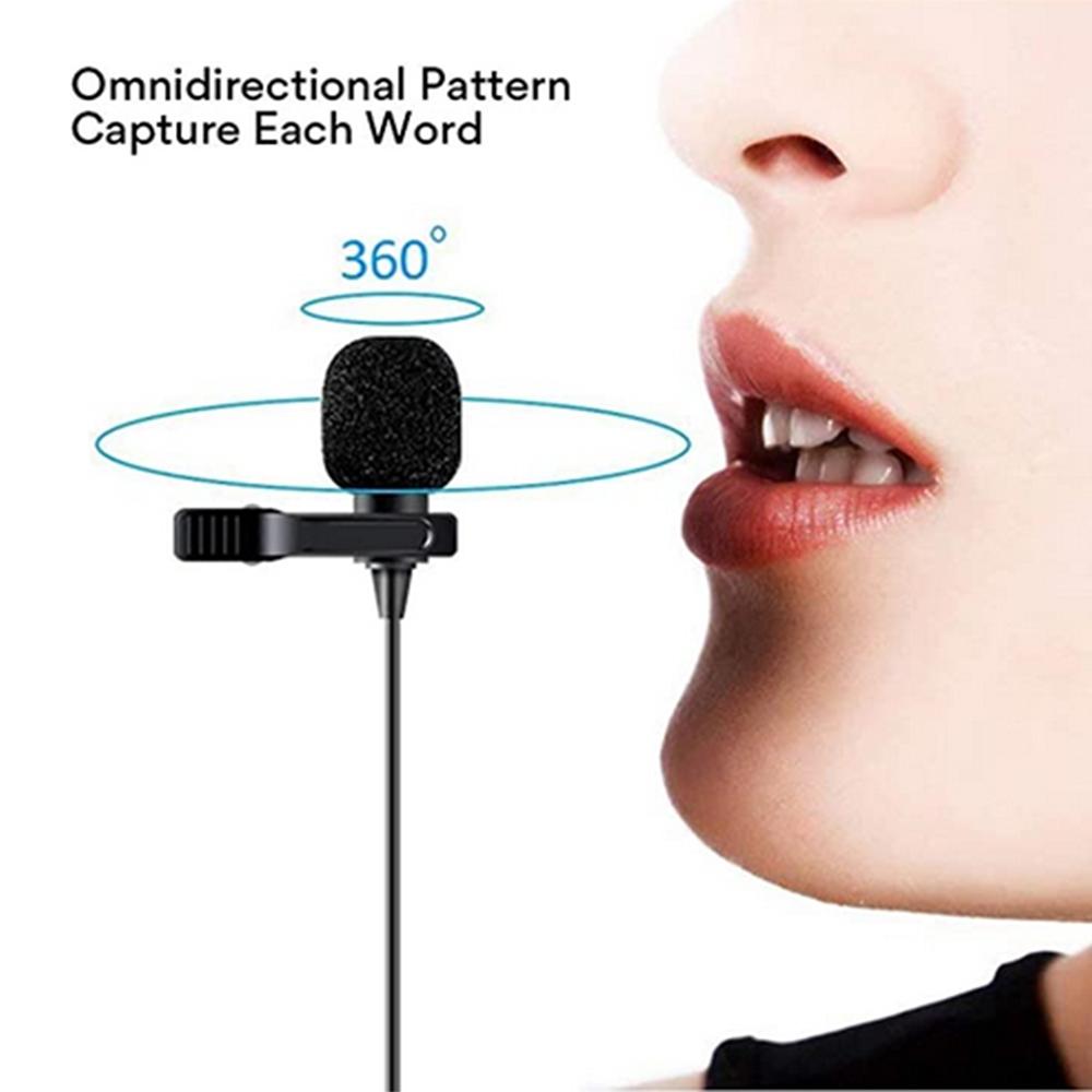 Micrô đa hướng cho các bài giảng Các cuộc họp Truyền phát trực tiếp Máy ảnh ghi hình Điện thoại di động PC Lavalier