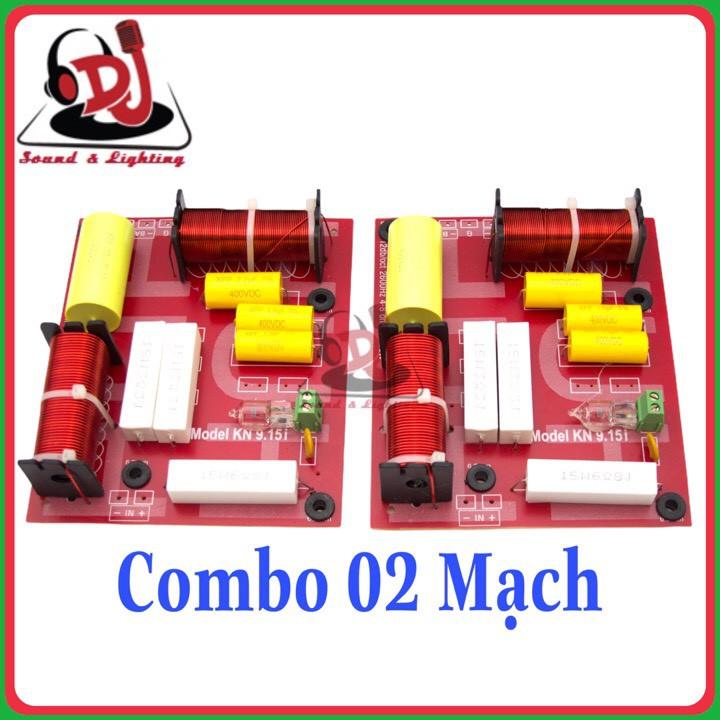 Combo Mạch phân tần loa full đơn, KN-9.15i 02 cái 1 bass 1 treble hàng nguyên chiếc, phân tần loa, mạch loa,