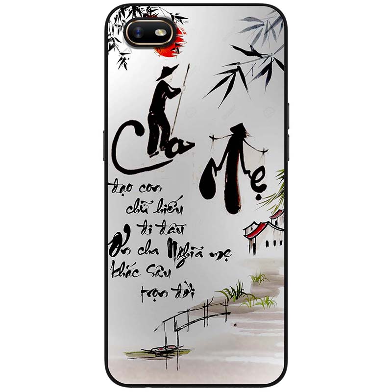 Ốp lưng dành cho Oppo A1k mẫu Thư pháp cha mẹ