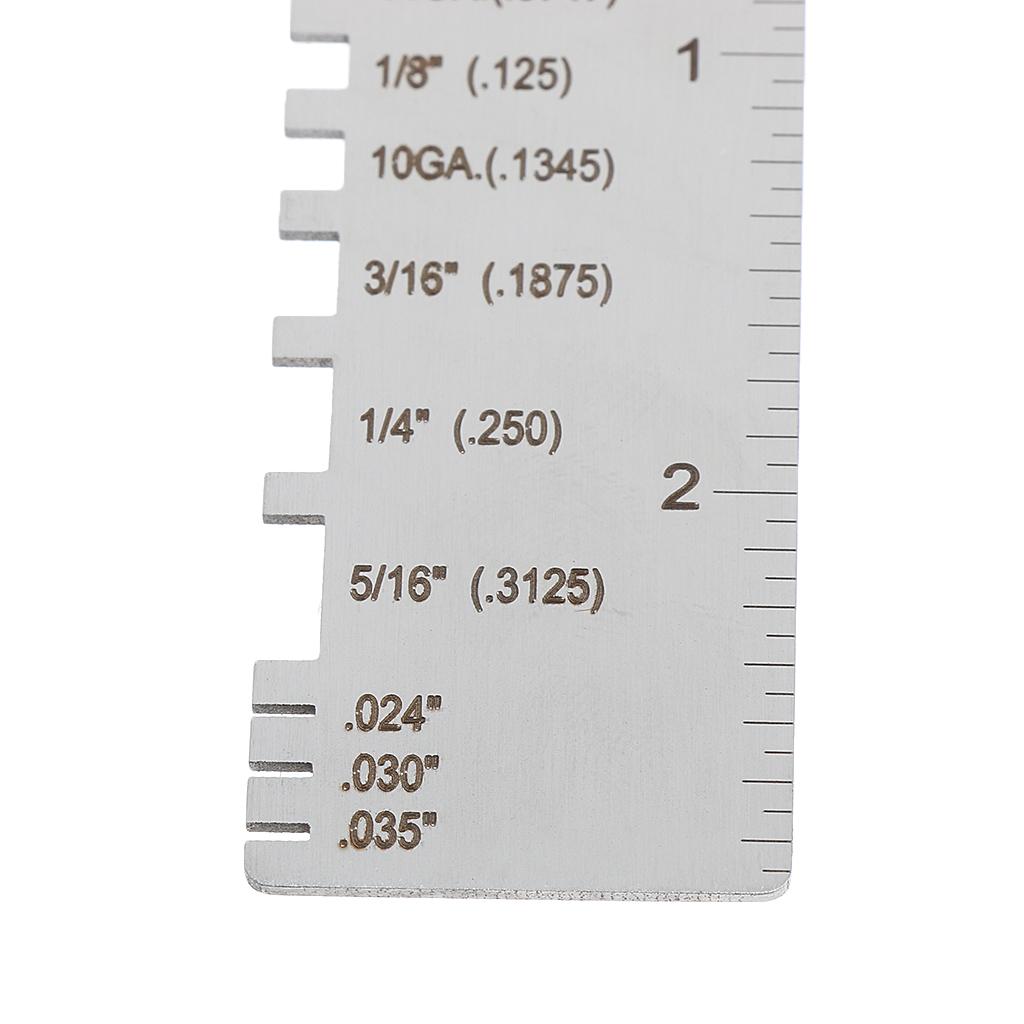 Đồng Hồ Thép Đồng Hồ Đo Độ Dày Hàn Gage Hàn Dụng Cụ Kiểm Tra
