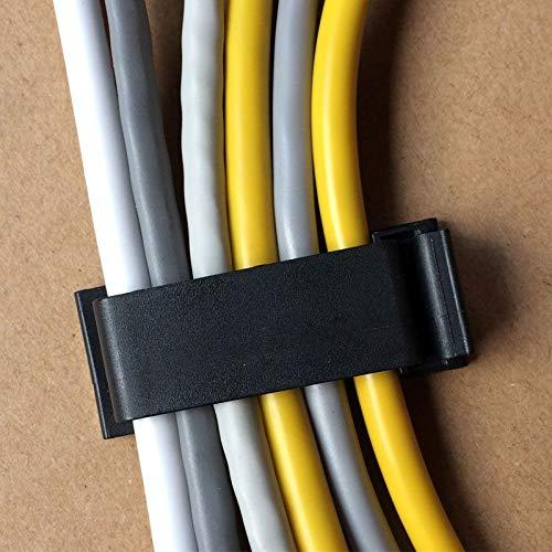 Cáp quản lý, các clip cáp dính 50pcs cho bộ organ dây điện cho cáp Ethernet và hệ thống quản lý cáp cho TV, PC, máy tính xách tay, máy tính để bàn