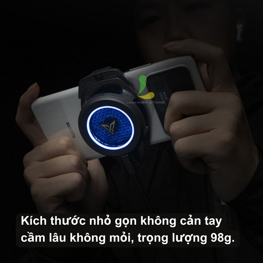 Quạt tản nhiệt điện thoại Flydigi B6 sò lạnh - Quạt gaming hạ nhiệt công suất 20W có led RGB chỉnh nhiệt độ thông minh - Hàng nhập khẩu