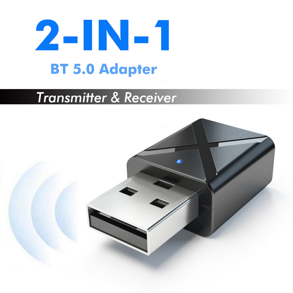 Bộ Phát Âm Thanh Không Dây 2 Trong 1 KN320 3,5mm BT 5.0 Cho Loa Ngoài TV Tai Nghe Xe Hơi Mini
