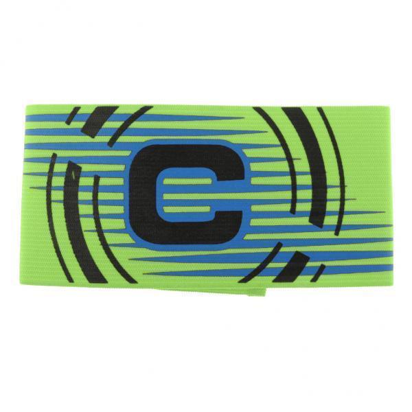 4-5pack Captain Armband Football Soccer Sports Adjustable Arm Bands Shiny Green