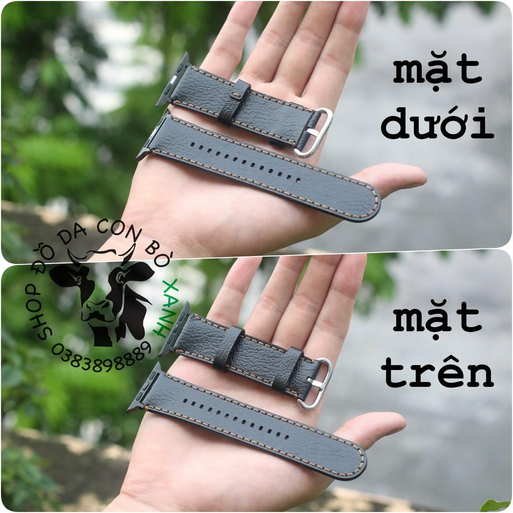 Dây da cho Apple Watch handmade da thật Alran