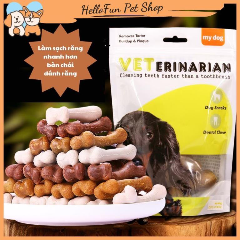Xương gặm sạch răng cho chó mix vị thịt bò, thịt gà và sữa
