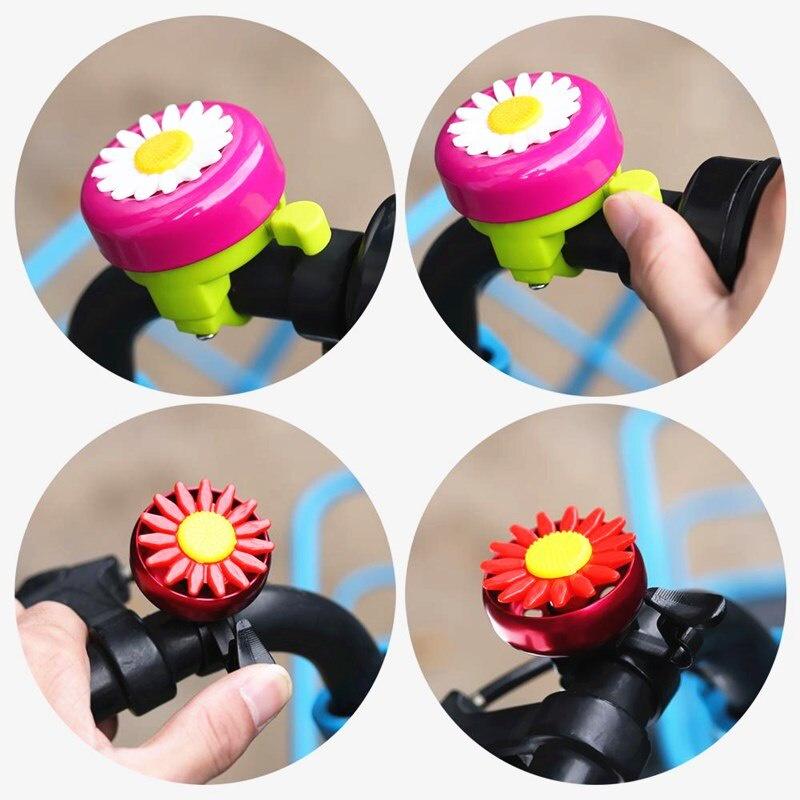 1PC New Multi-color Funny Flower Bicycle Bell Horns Kids Bike Daisy Flower Children Kids Cycling Ring Alarm For Handlebars