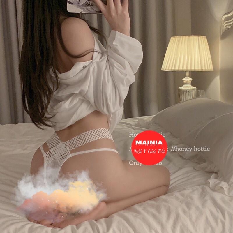 Quần Lót Ren Lọt Khe Phối 2 Dây Hông Ren Sexy Gợi Cảm Chíp Lọt Khe Ren Cao Cấp Mainia Shop