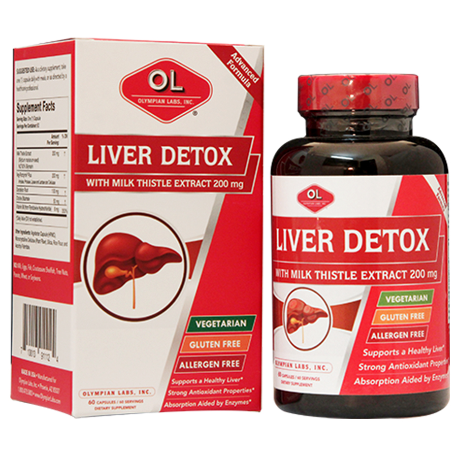 Viên Uống Olympian Labs Liver Detox Bảo Vệ Chức Năng Gan - Hộp 60 Viên