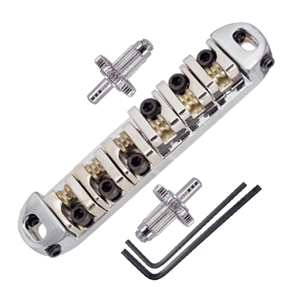 Guitar Bridge with Roller Wrench for Bass LP   Guitar Accs