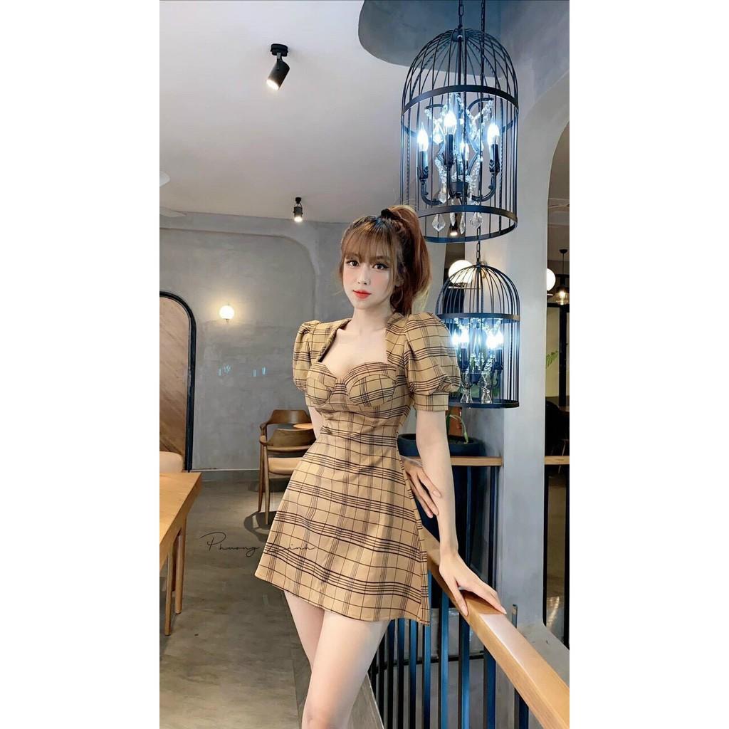 Đầm kate có mút ngực