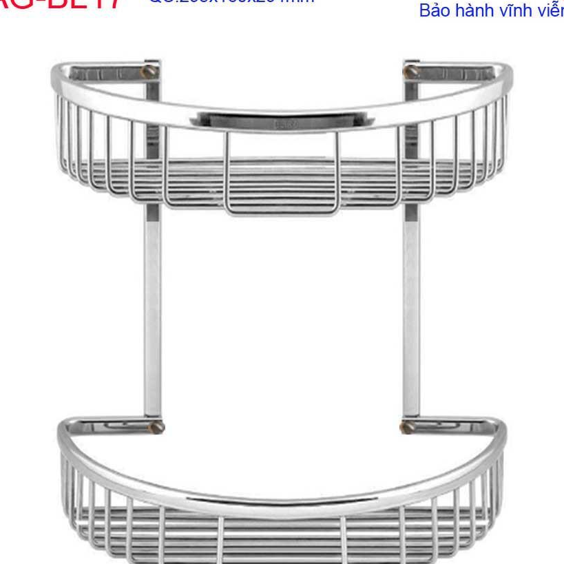 Phụ kiện phòng tắm cao cấp Kace, kệ inox 304 Nhật Bản cao cấp 2 tầng KAG-BL17