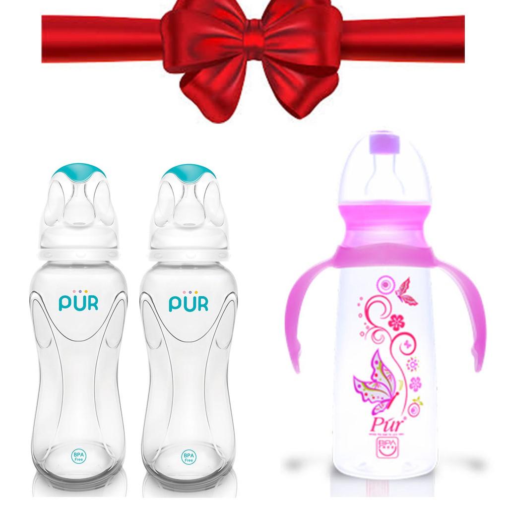 Combo 2 bình Pur Advanced 250ml + bình Pur 2 quai 250ml