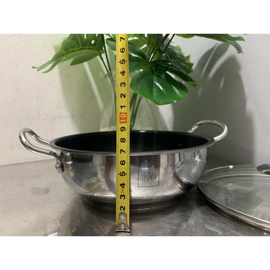 Nồi kho cá Inox 3 đáy chống dính Fivestar FSN20IN005 - 20cm