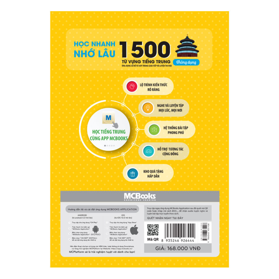 Học Nhanh Nhớ Lâu 1500 Từ Vựng Tiếng Trung Thông Dụng