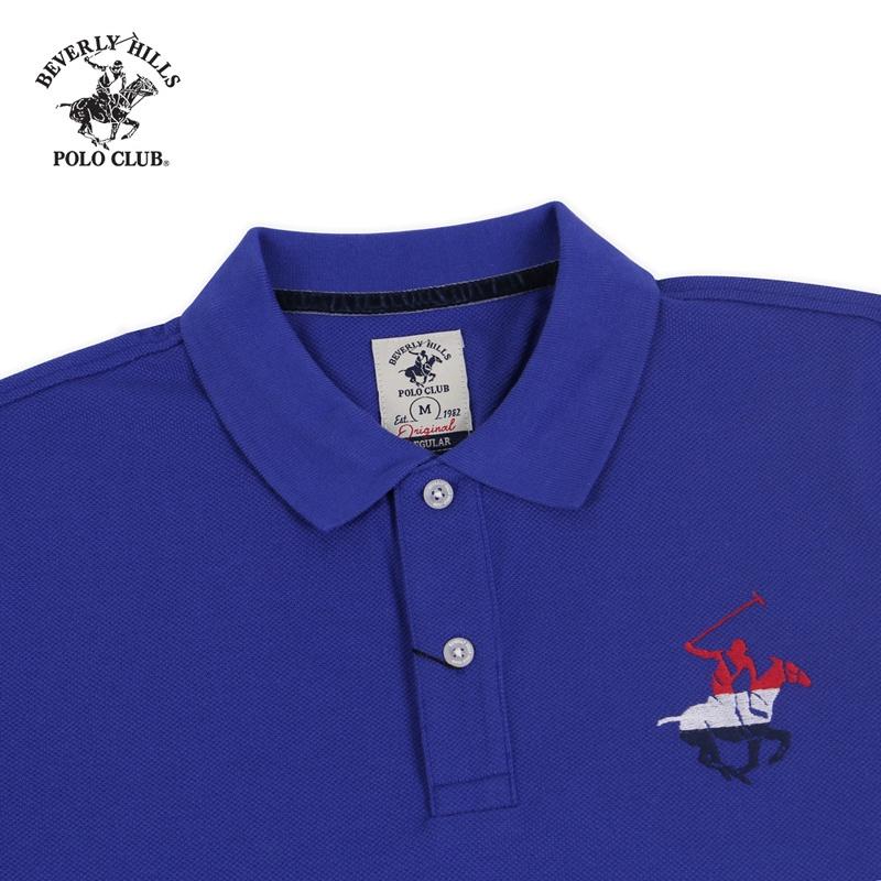 Áo polo Ngắn tay Nam Beverly Hills Polo Club Slimfit Xanh biển BLS- PMRSS20TL052