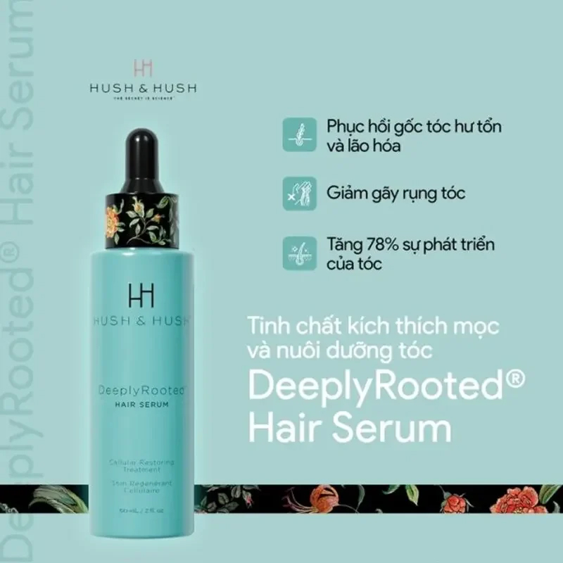 Tinh Chất Kích Thích Mọc Tóc Hush And Hush DeeplyRooted Hair Serum 60ml