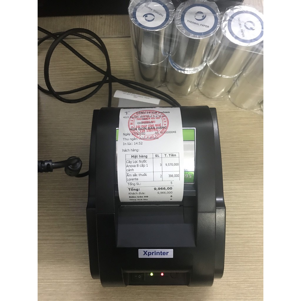 Máy In Mã Vạch Xprinter 350B In Tem Mã Vạch, In Đơn Hàng TMĐT, In Nhãn Sản Phẩm
