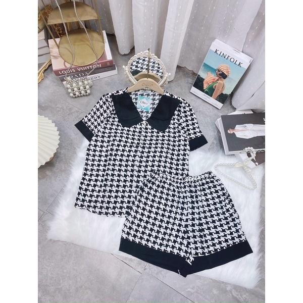 Bộ Ngủ Nữ Lụa Mặc Nhà Dễ Thương, Pijama Lụa Mango Cộc Cổ Sen Kiểu Dáng Hàn Quốc Cao Cấp