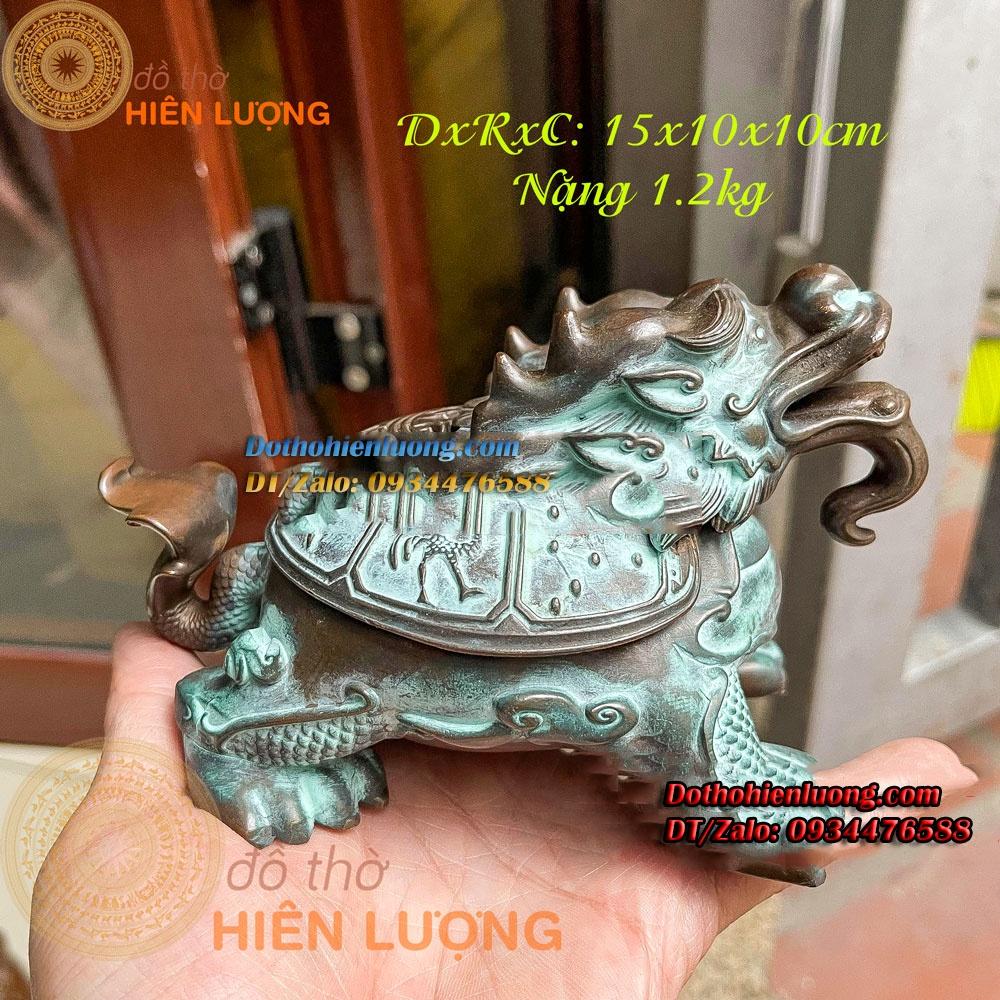 Lư Xông Trầm Nghê Bằng Đồng Các Mẫu Màu Xanh Đen Và Màu Nâu Có Hộp Đựng Đi Kèm Đẹp Tinh Xảo