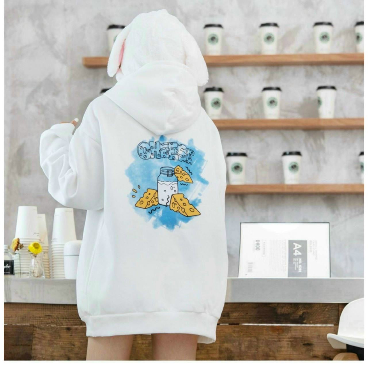 ÁO HOODIE IN HÌNH TOM AND JERRY ĐÁNG YÊU