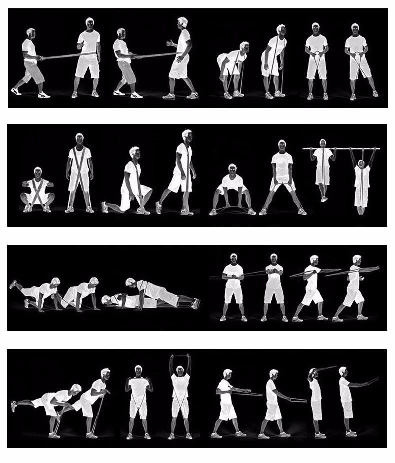 Băng tập cơ thể dục dải lông băng băng Băng áp lực băng bó mắt cá chân dán cơ bắp Color: Red 2000x50x1mm