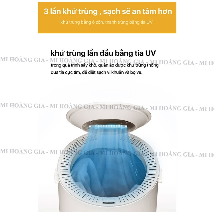 Máy sấy diệt khuẩn quần áo Xiaomi Lydsto HD-YWHL02 - Hàng nhập khẩu