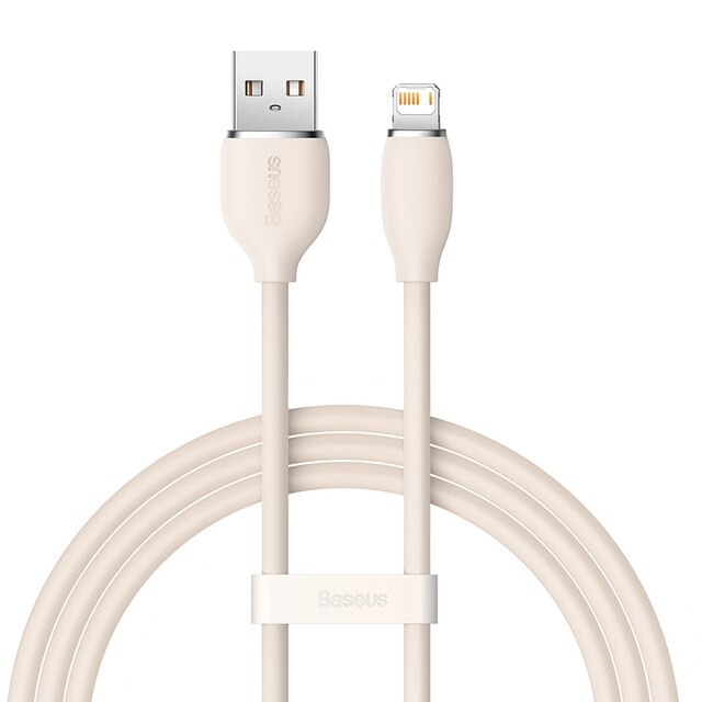 Cáp sạc nhanh USB to iP 2.4A Baseus Jelly Liquid Silica Gel Fast Charging Data Cable- hàng chính hãng