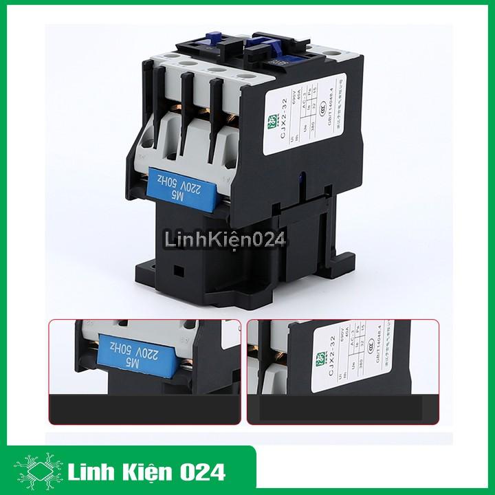 Khởi động từ contactor CJX2 380V thường mở NO vỏ chống cháy, công suất lớn