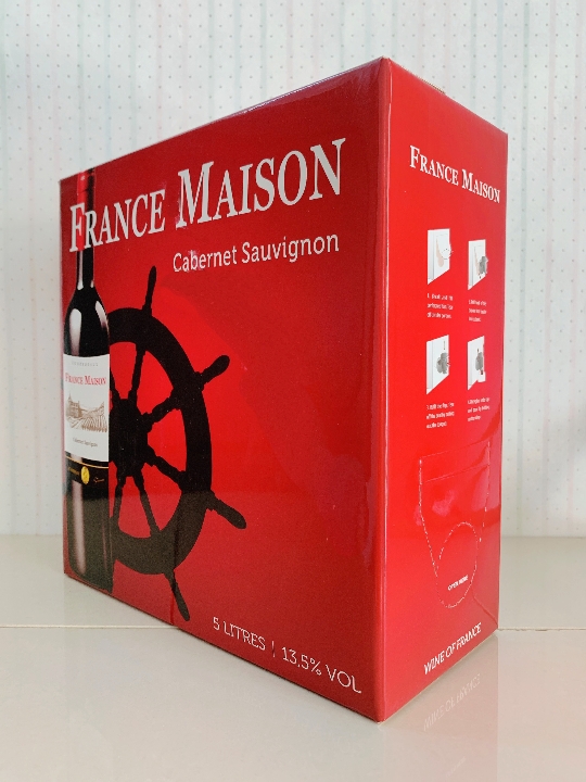 Rượu Vang Bịch Pháp France Maison 5L Nhập Khẩu