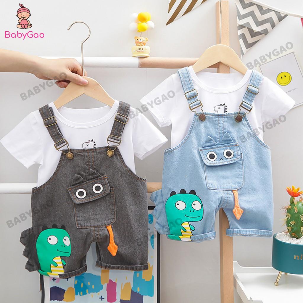 Set yếm jean cho bé BabyGao 2 màu, cho bé mặt đi học đi chơi chụp hình