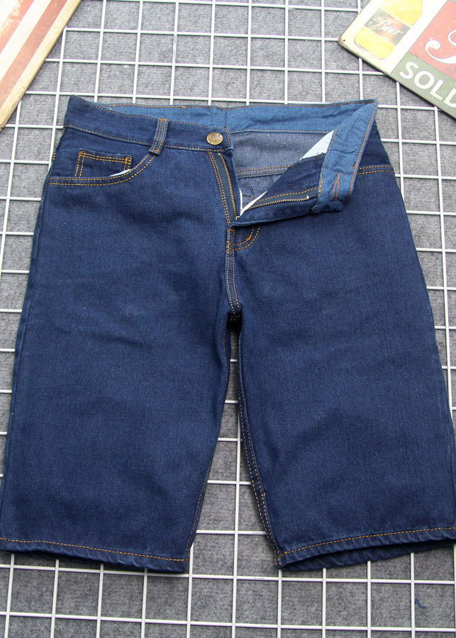 Quần short jeans nam xanh đậm vải dày đẹp Q392 MĐ thời trang