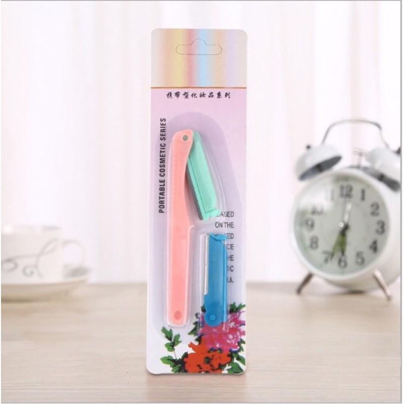 Bộ dao cạo tỉa lông mày 2 lưỡi