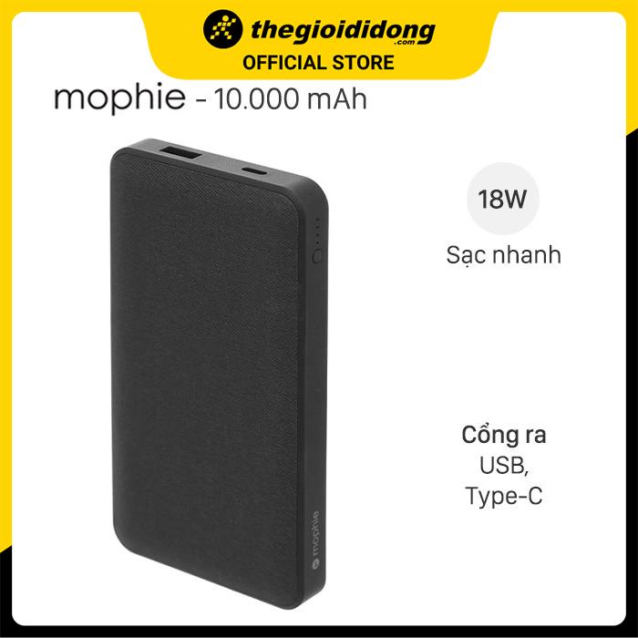 Pin sạc dự phòng Polymer 10.000 mAh Type C PD Mophie Powerstation XL - Hàng chính hãng