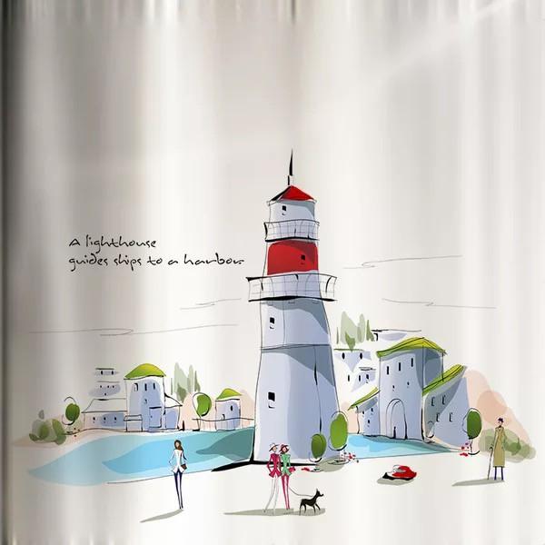 Decal trang trí kính cao cấp mẫu Nhà Ống