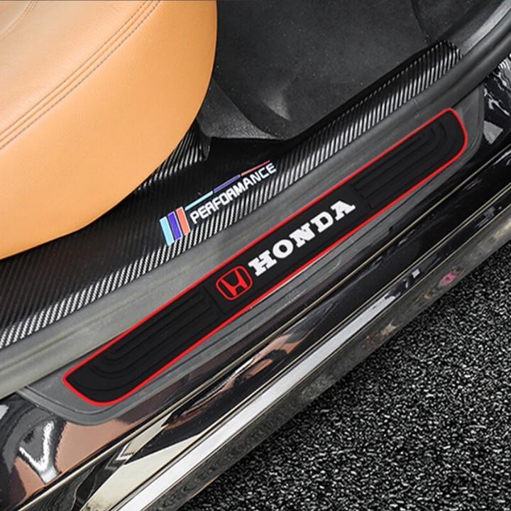 Bộ 4 miếng nẹp dán bước chân chống trơn trượt, trày xước xe ô tô: TOYOTA-HYUNDAI-HONDA-MAZDA-KIA-SPORT