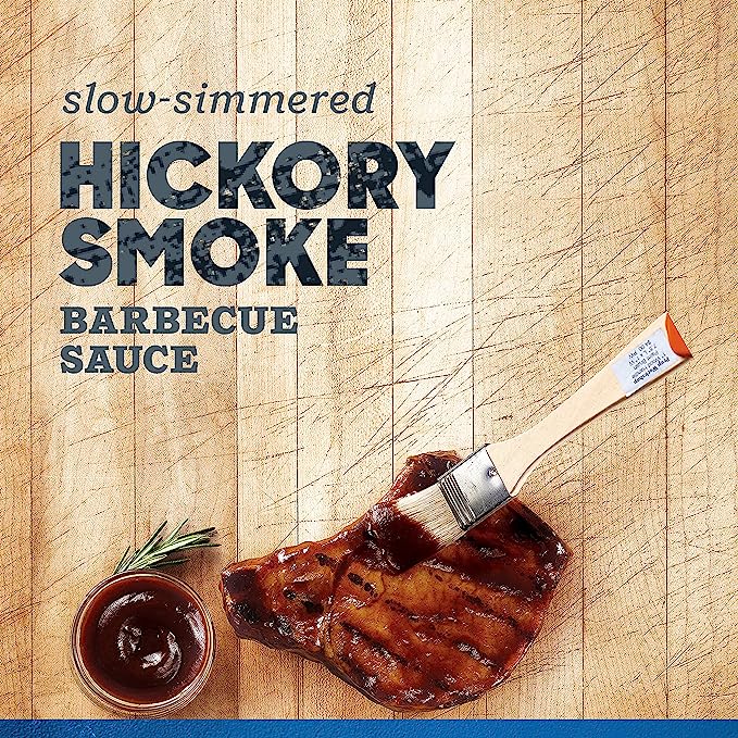 Xốt Thịt Nướng BBQ Vị Khói hiệu Kraft Hickory Smoke Barbecue Sauce - Chai 496g