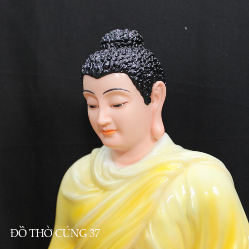 TƯỢNG BỔN SƯ THÍCH CA ÁO VÀNG NGỒI TÒA SEN