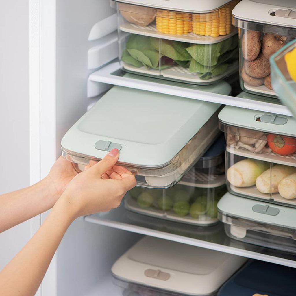 Storage Plastic Lids BPA Free Leak Proof Food Container Clear