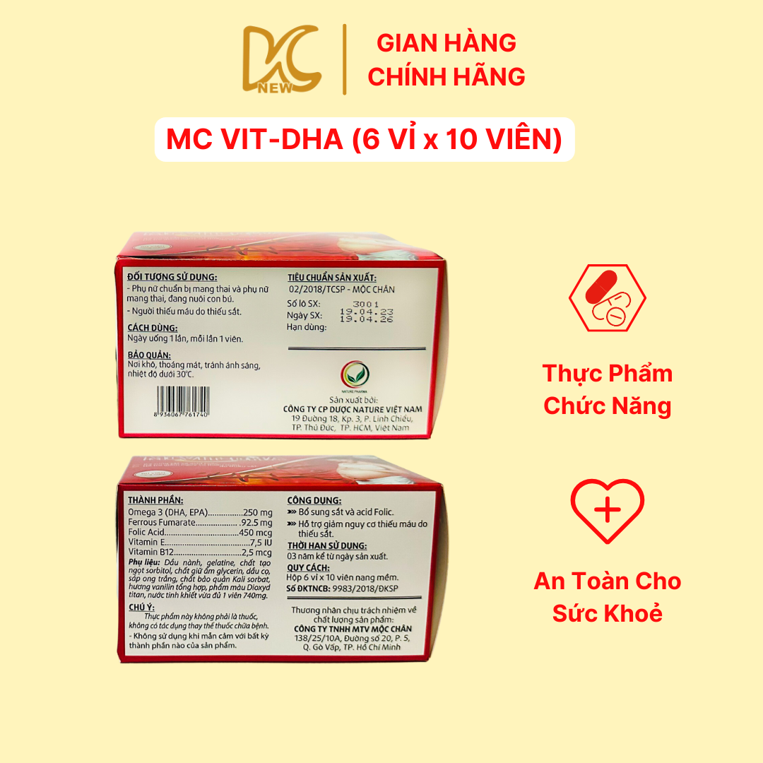 [NEW DMC] MC VIT-DHA - THỰC PHẨM BẢO VỆ SỨC KHOẺ