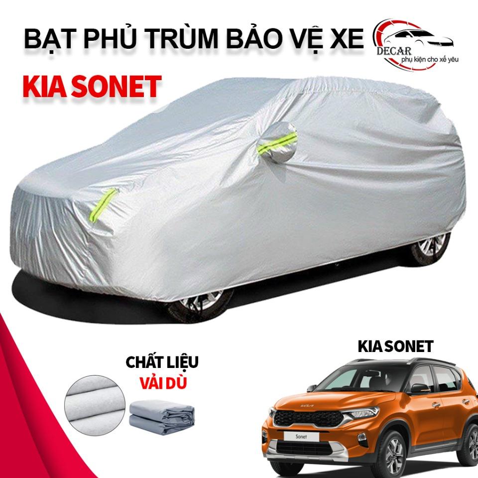 Bạt phủ xe ô tô 3 lớp thông minh, chất liệu vải dù oxford cao cấp, áo trùm bảo vệ xe Kia Sonet