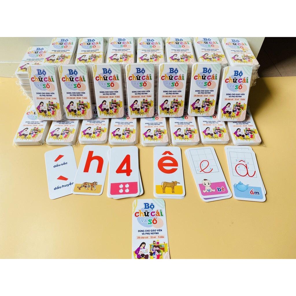 Bộ 42 Thẻ Chữ Cái Và Số Đếm Thông Minh Cho Bé- Loại Mới