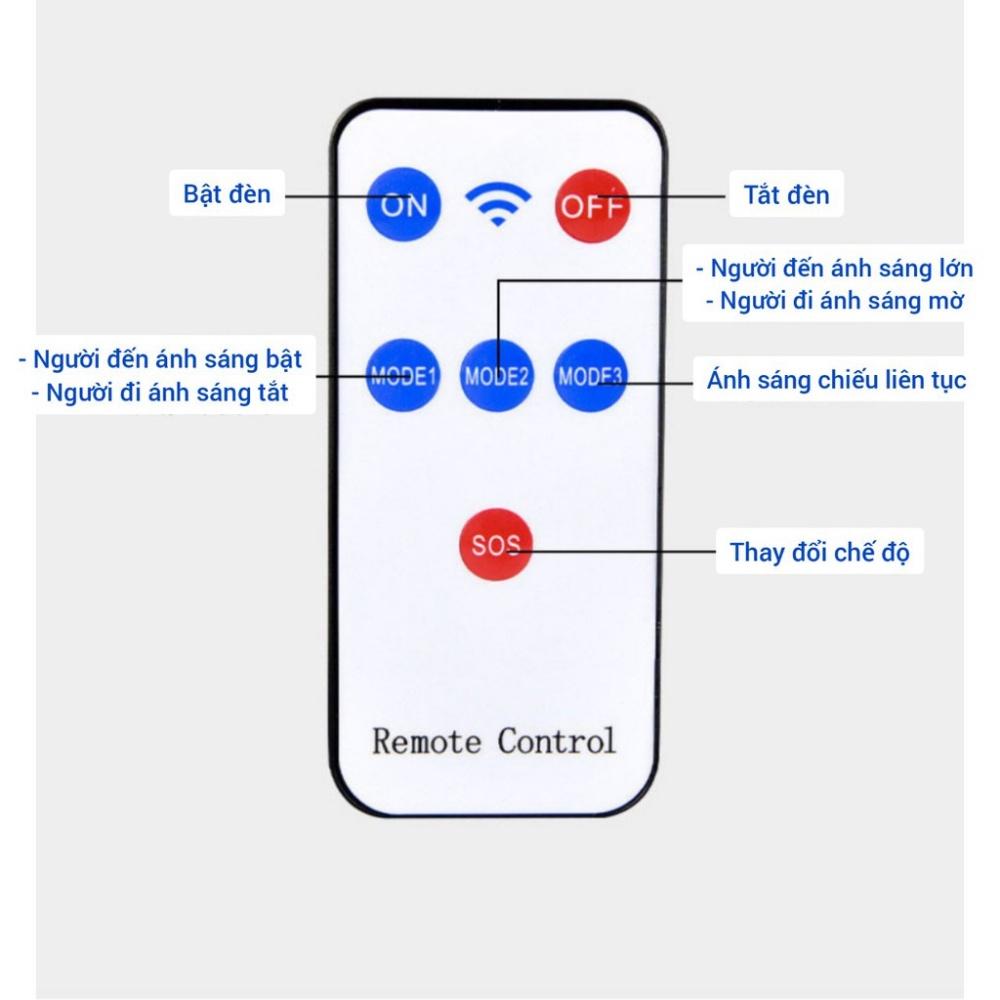Đèn năng lượng mặt trời giả camera thông minh, cảm biến chuyển động tắt bật khi có chuyển động, kèm điều khiển từ xa