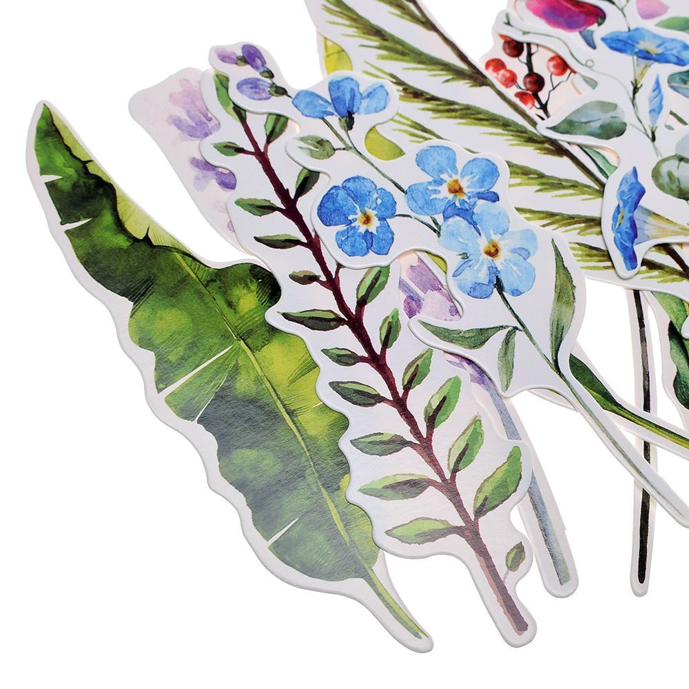 Bộ 30 Bookmark Đánh Dấu Sách Chủ Đề Hoa Lá