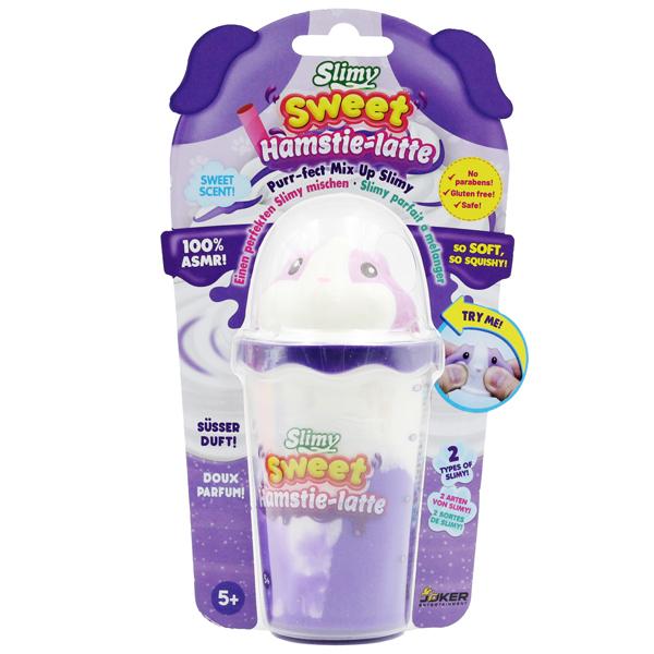 Slimy Cà Phê Hamstie - Latte Với Squishy Tím Dẻo Đáng Yêu - Slimy 33529/PP