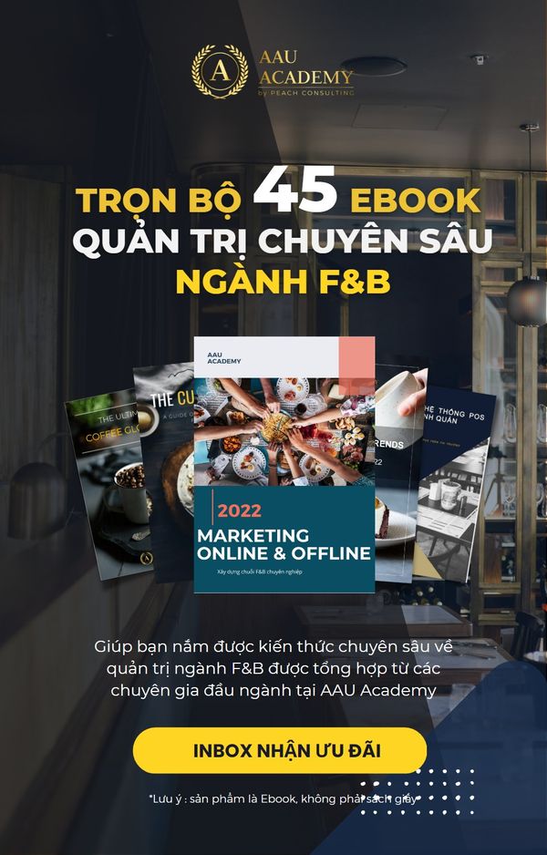 E-Voucher -  TRỌN BỘ 45 EBOOK NGÀNH F&B - Ebook kinh doanh quán ăn, nhà hàng, quán cà phê