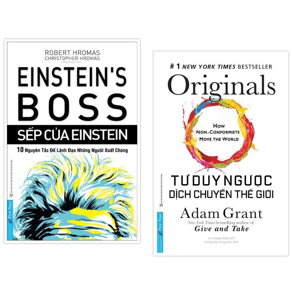 Sách - Combo Sếp của Einstein + Tư duy ngược dịch chuyển thế giới - FirstNews