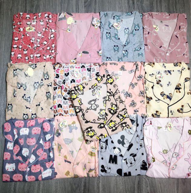 Bộ Pijama vải Kate Tháiii siêu xinh siêu rẻ