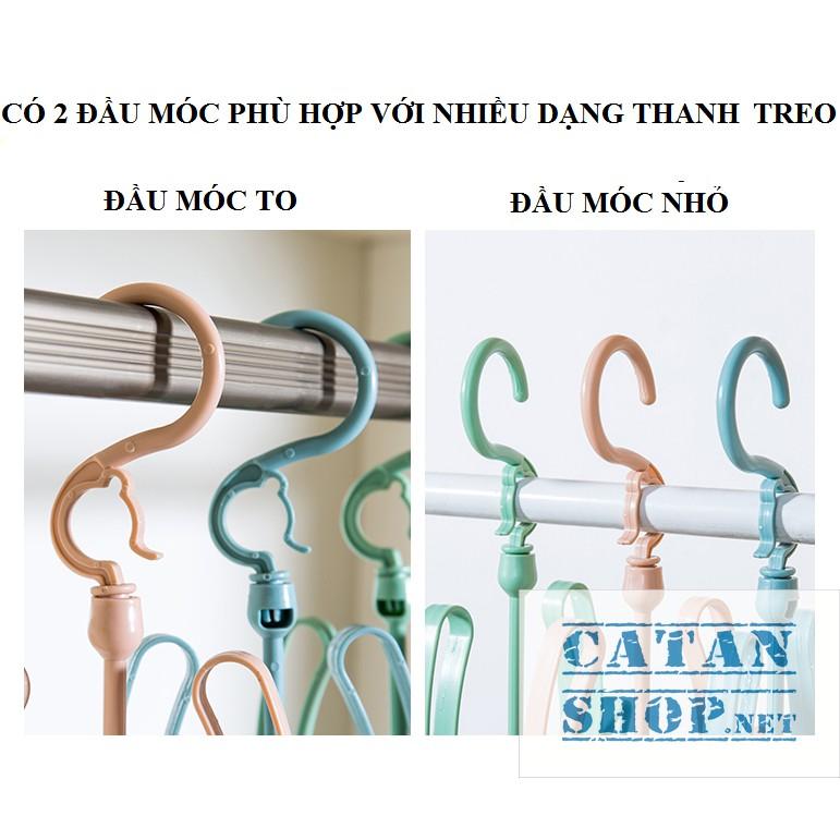 Móc treo, phơi giày, dép, quần áo thông minh siêu đa năng bằng nhựa xoay 360 độ, tiết kiệm diện tích GD439-PhoiDepNhua